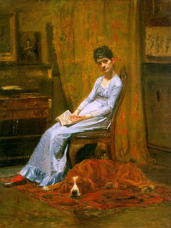 Thomas Eakins The Artist's Wife and his Setter Dog